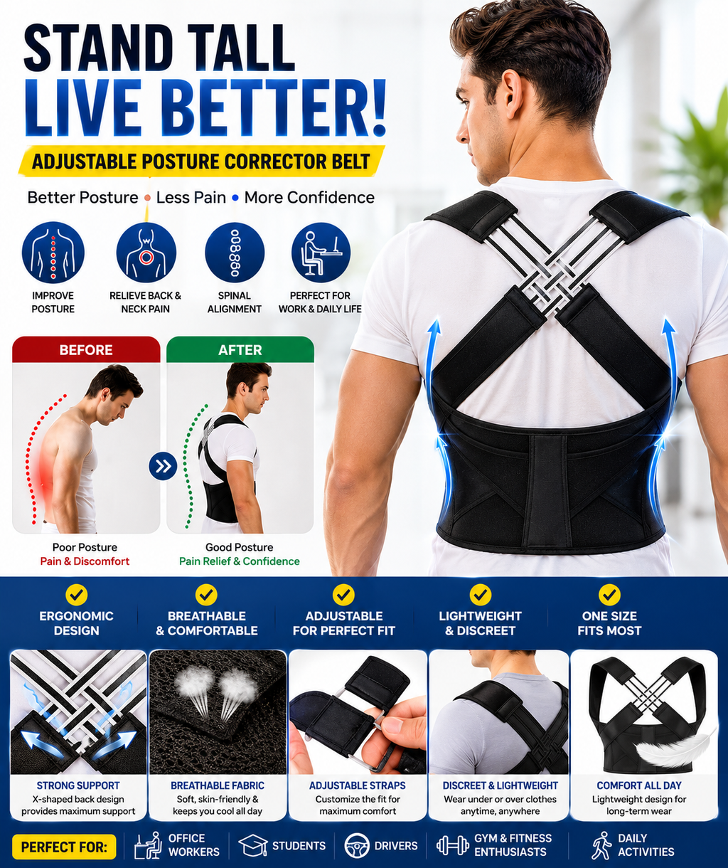 Adjustable Posture Corrector Belt
