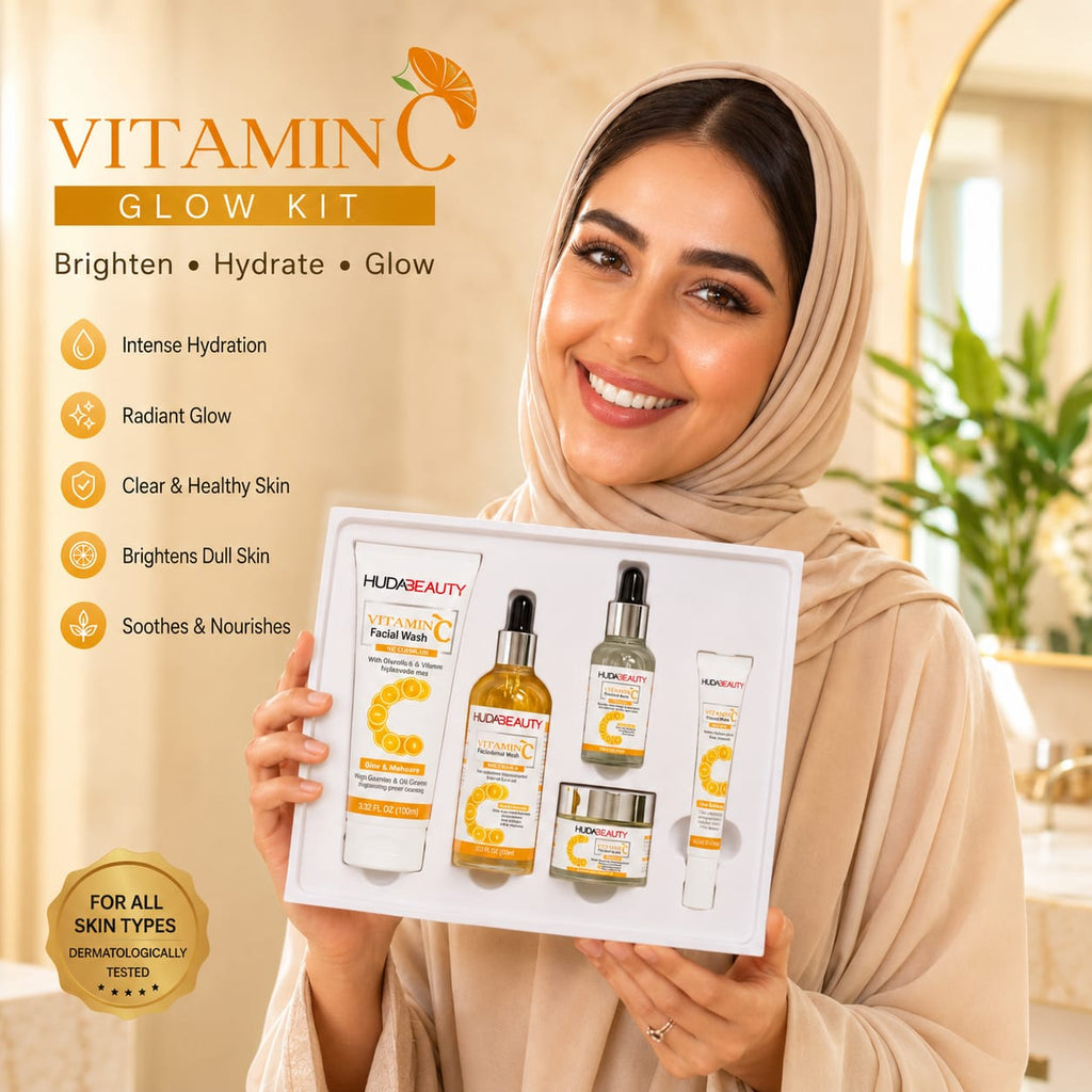 HUDA BEAUTY Vitamin C 5-Piece Skincare Set